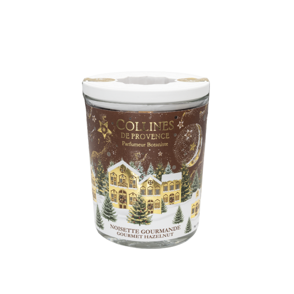 Parfümierte Kerze Weihnachten  Haselnuss