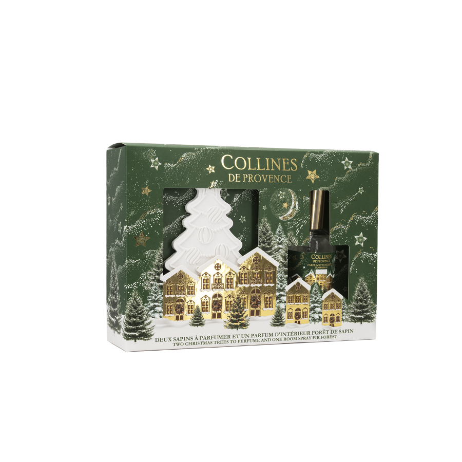 Coffret Cadeau No&euml;l For&ecirc;t de Sapin C&eacute;ramiques