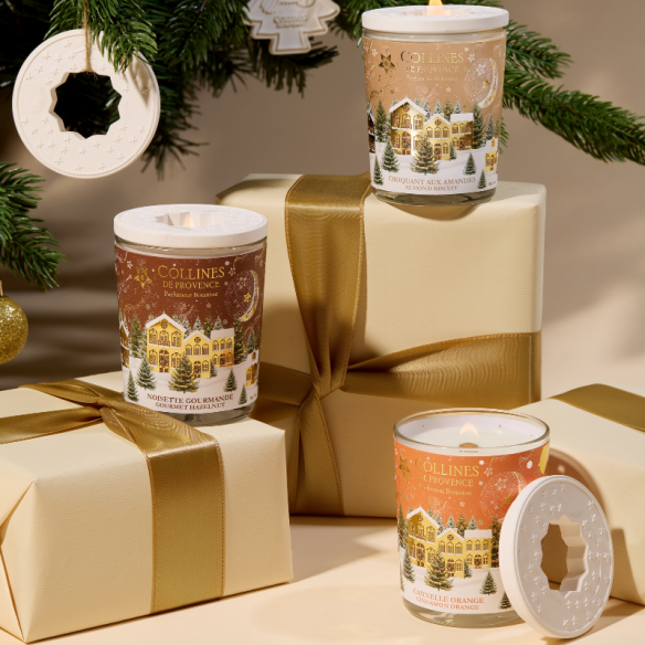 Parfümierte Kerze Weihnachten  Mandelkrokant