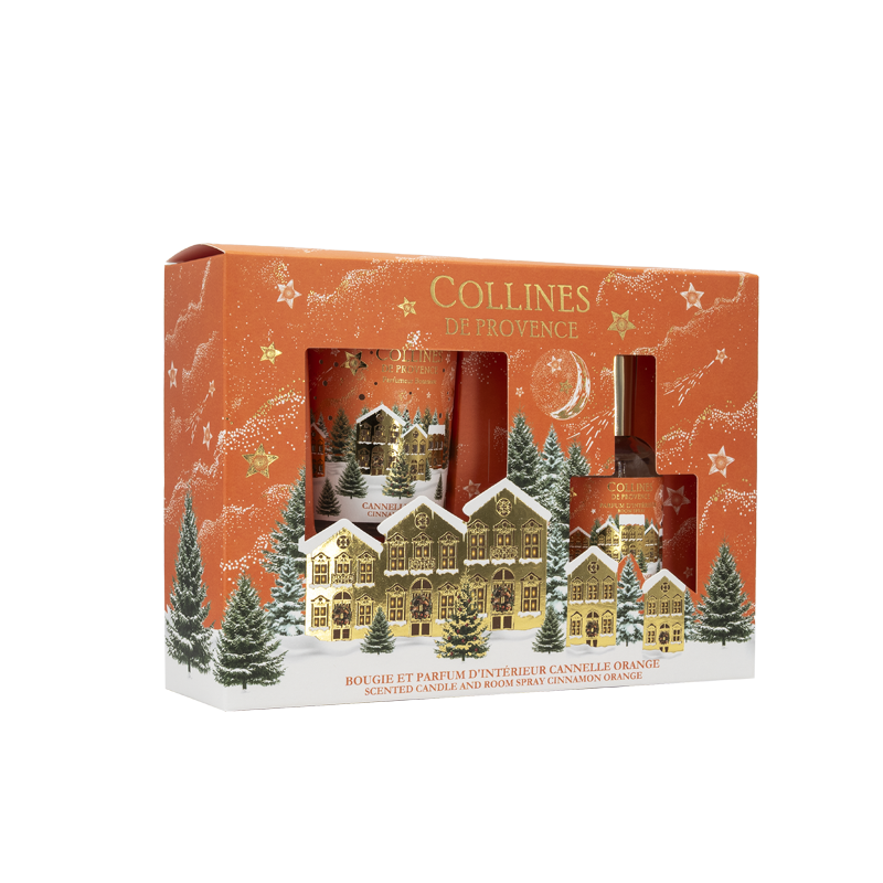 Gift Box Room Spray 50ml + Scented Candle 75g Cinnamon Orange