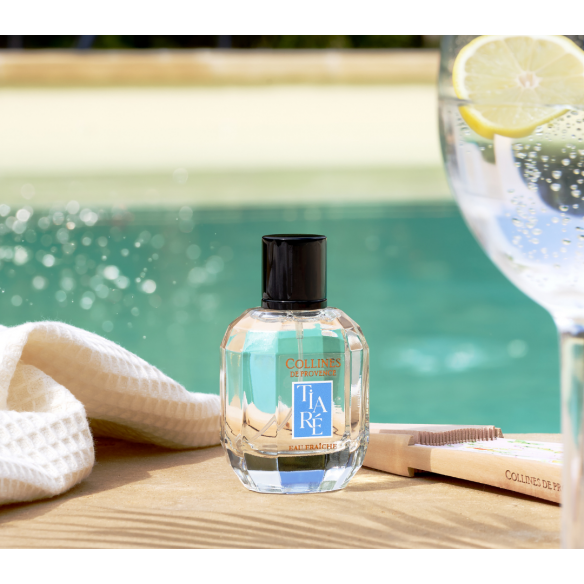 Coffret Eau Fraîche 50ml et Eventail Fleur de Tiaré