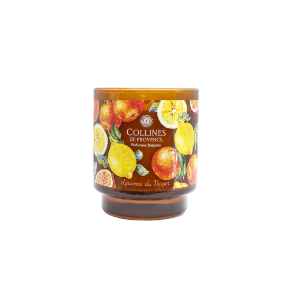 Parfümierte Kerze Obstgarten-Zitrus