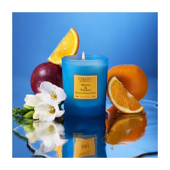 Monoï & Passion Fruit Scented Candle