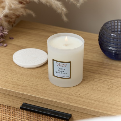 Bougie parfumée Coton Blanc 2